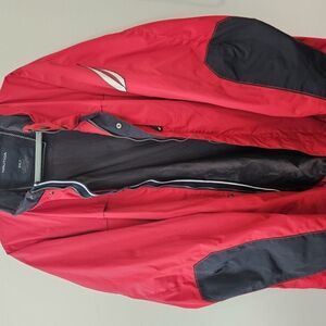 Nautica 2XLT Red and Black Windbreaker SPORT Jacket